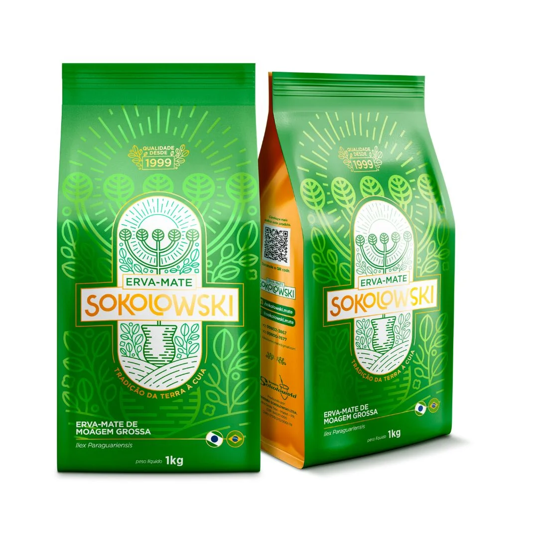 ERVA MATE MOAGEM GROSSA 1KG SOKOLOWSKI